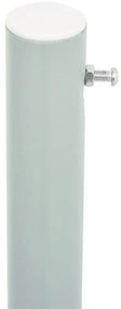 Toldo lateral retrátil para pátio 117x600 cm cinzento