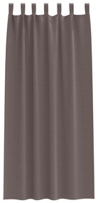 Cortinas opacas 2 pcs Castanho escuro 225 x 140 cm Poliéster