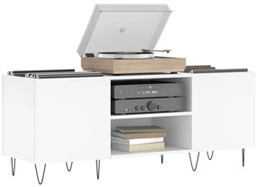 Armário para discos 121x38x48 cm derivados de madeira branco