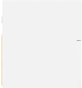 Mesas de cabeceira de parede 2 pcs 45x26x28,5 cm branco