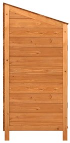 Abrigo de jardim 102x52x112 cm madeira de abeto maciça castanho