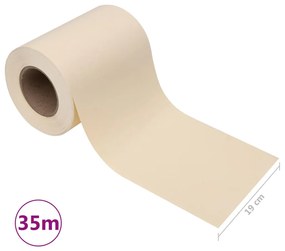 Painel de privacidade para jardim 35x0,19 m PVC creme