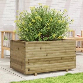 Vaso/floreira de jardim 90x60x49,5 cm madeira pinho impregnada