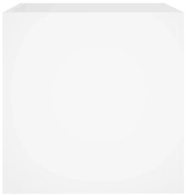 Vaso/floreira 40x40x40 cm derivados de madeira branco