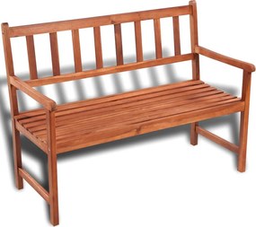 vidaXL Banco de jardim 120 cm madeira de acácia maciça