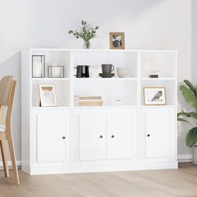 Aparador Pietra de 132 cm - Branco Brilhante - Design Minimalista