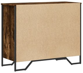 Cómoda 91x35,5x74,5 cm derivados de madeira carvalho fumado