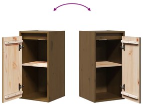 Armários de parede 2 pcs 30x30x60 cm pinho maciço castanho mel