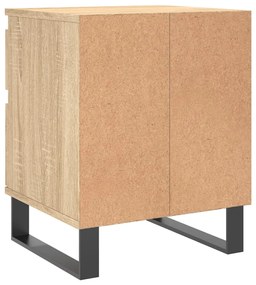 Mesas de cabeceira 2pcs derivados de madeira carvalho sonoma