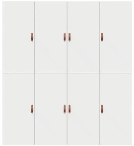 Estrutura da Cama com armazenamento Branco 180 x 200 cm Madeira