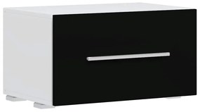 Armários de parede para TV com luz LED, 5 pcs, preto