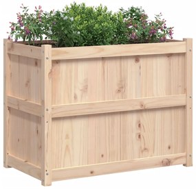 Vaso/floreira de jardim 90x50x70 cm madeira de pinho maciça