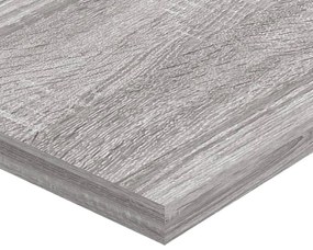 Prateleiras de parede 4pcs derivados de madeira cinzento sonoma