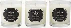 Velas perfumadas artesanais Black Magic (lima, manjericão, mandarina), conjunto de 3