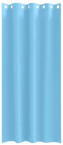 Cortinas com cortinas 2 pcs Azul claro 225 x 140 cm Poliéster