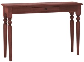 vidaXL Mesa consola 110x30x75 cm mogno maciço castanho clássico