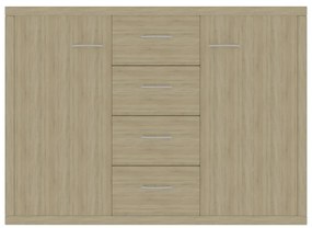 Aparador 88x30x65 cm contraplacado cor carvalho sonoma