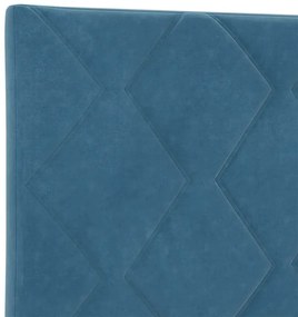 Cabeceira LED Design Blocos de Diamante Azul Escuro 180cm