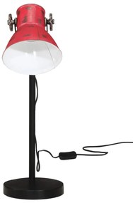 Candeeiro de secretária 25 W 17x17x60cm E27 vermelho desgastado