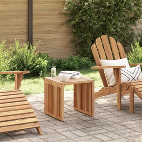 vidaXL Mesa Lateral de Jardim 45x42,5x45 cm Madeira Sólida de Teca