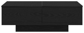 Mesa de Centro vidaXL em Madeira de Carvalho Preto 90x60x31 cm