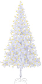 3077409 vidaXL Árvore de Natal artificial com luzes LED 210 cm 910 ramos
