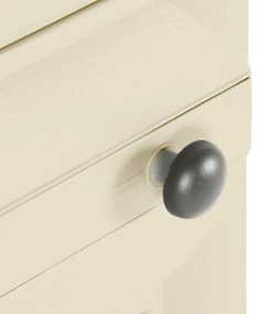 Armário de plástico 40x43x164 cm design de madeira branco nata