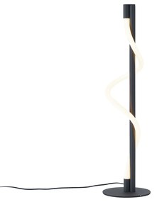 Candeeiro de Mesa Moderno Preto Incl. LED Regulável em 3 Níveis - Twirl Moderno