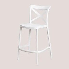 Pack De 2 Bancos Altos Empilháveis Em Polipropileno Otax Branco & ↑65 Cm - Sklum