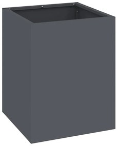 Vaso de Jardim Antracite 50 x 32 x 40 cm Aço laminado a frio