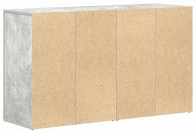 Aparador vidaXL Cinza Concreto Madeira Engenheirada 120 x 36 x 69 cm