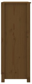 Estante 80x35x97 cm madeira de pinho maciça castanho mel