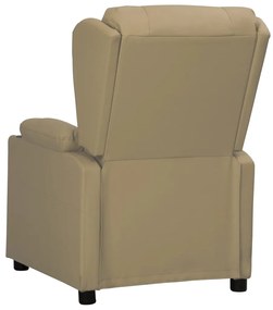 Poltrona elevatória couro artificial cappuccino