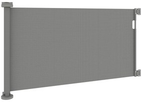 Barreira de Segurança para Cães Retrátil 0-136 cm  para Cães Pequenos com Botão de Fecho Cinzento
