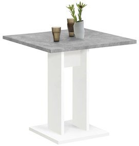 FMD Mesa de jantar 70 cm cinzento cimento e branco