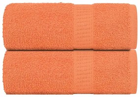 Toalhas de bidé 2 pcs 30x50 cm 360 gsm 100% algodão rosa