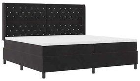 Cama Box com Colchão vidaXL Preta 200x200 cm Veludo