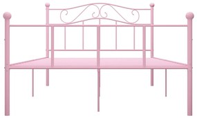 Estrutura de cama 120x200 cm metal rosa