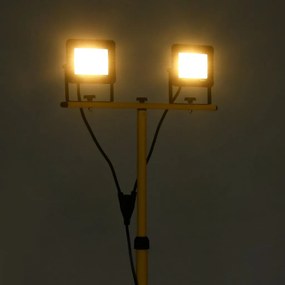 Projetor c/ iluminação LED e tripé 2x30 W branco quente