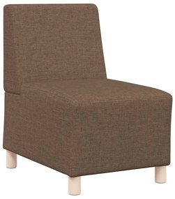 Cadeira de Sofá Cinza Claro 55 cm em Tecido 2 pcs Castanho