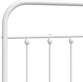 Cabeceira de cama 120 cm metal branco