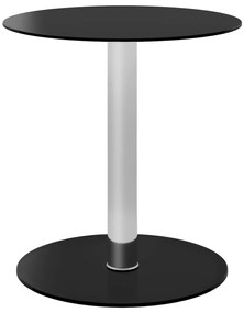 Mesa de centro 40 cm vidro temperado preto