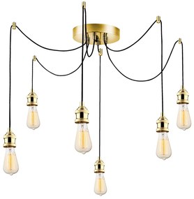 Candeeiro Suspenso Kabluni – Dourado – 126 cm