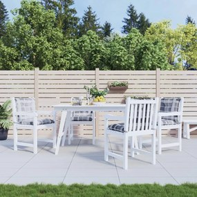 vidaXL Almofadões lombares cadeiras jardim 4pcs tecido xadrez cinzento