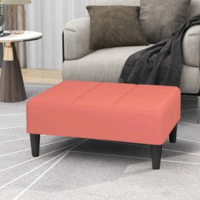 vidaXL Apoio de pés 78x56x32 cm veludo rosa