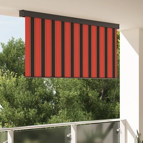 Cortina Rolô Exterior laranja e castanho 220 x 250 cm tecido
