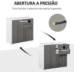 Aparador Sean de 79 cm - Cinzento - Design Nórdico
