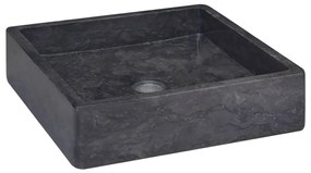 149169 vidaXL Lavatório 40x40x10 cm mármore preto