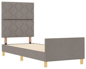 Cama vidaXL Taupe 80x200 cm em Tecido