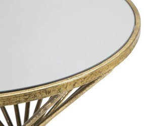 MESA DE APOIO HYPNOS Ø 42X50 CM DOURADA